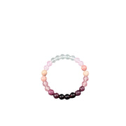 natural garnet, strawberry crystal, mahogany grain and other gemstone bracelets