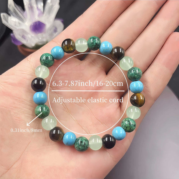 tiger's eye, turquoise, aventurine granite, granite made elastic bracelets wholesale