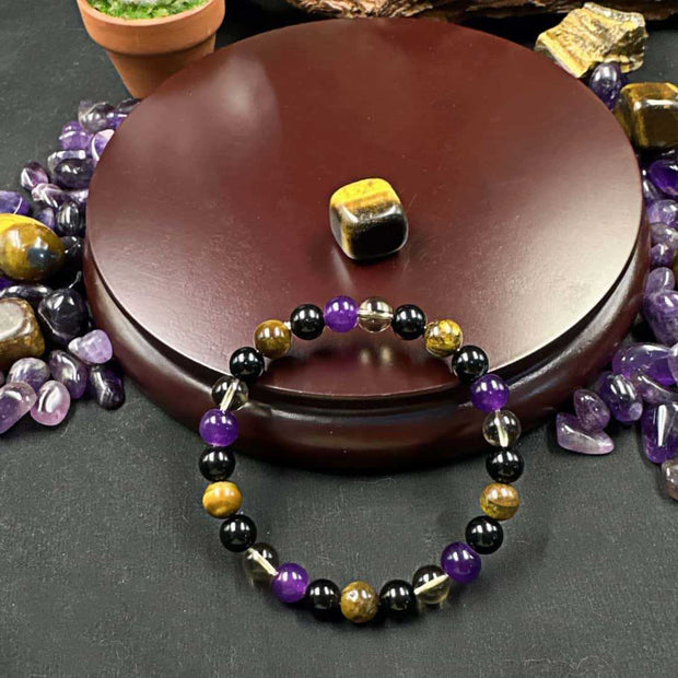 crystal amethyst obsidian fashion bracelet spot wholesale